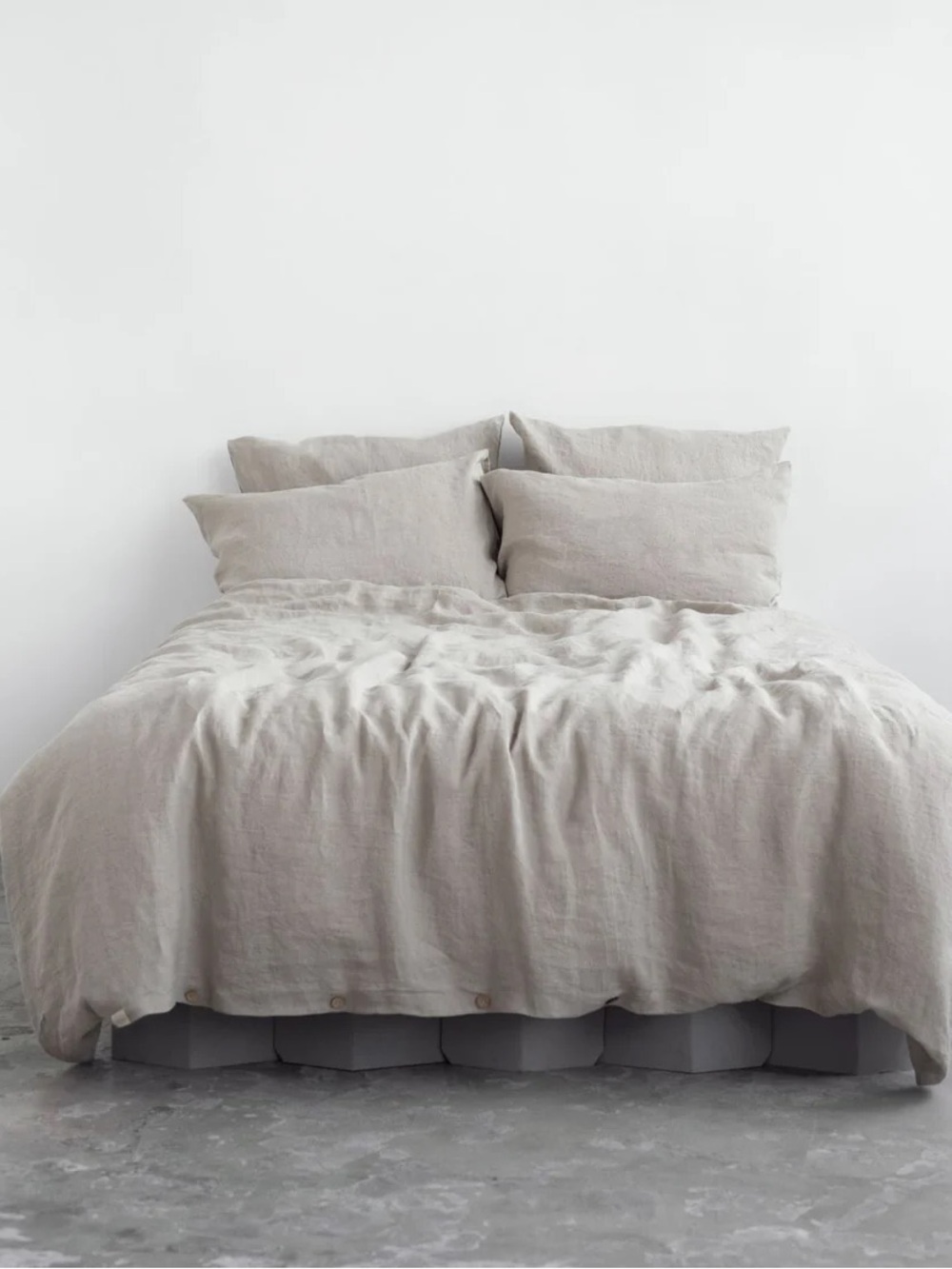 Linen Tales Queen Duvet Cover in Natural